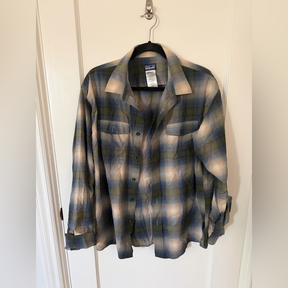 Patagonia Men’s Multicolor Plaid Button-Down Shirt
